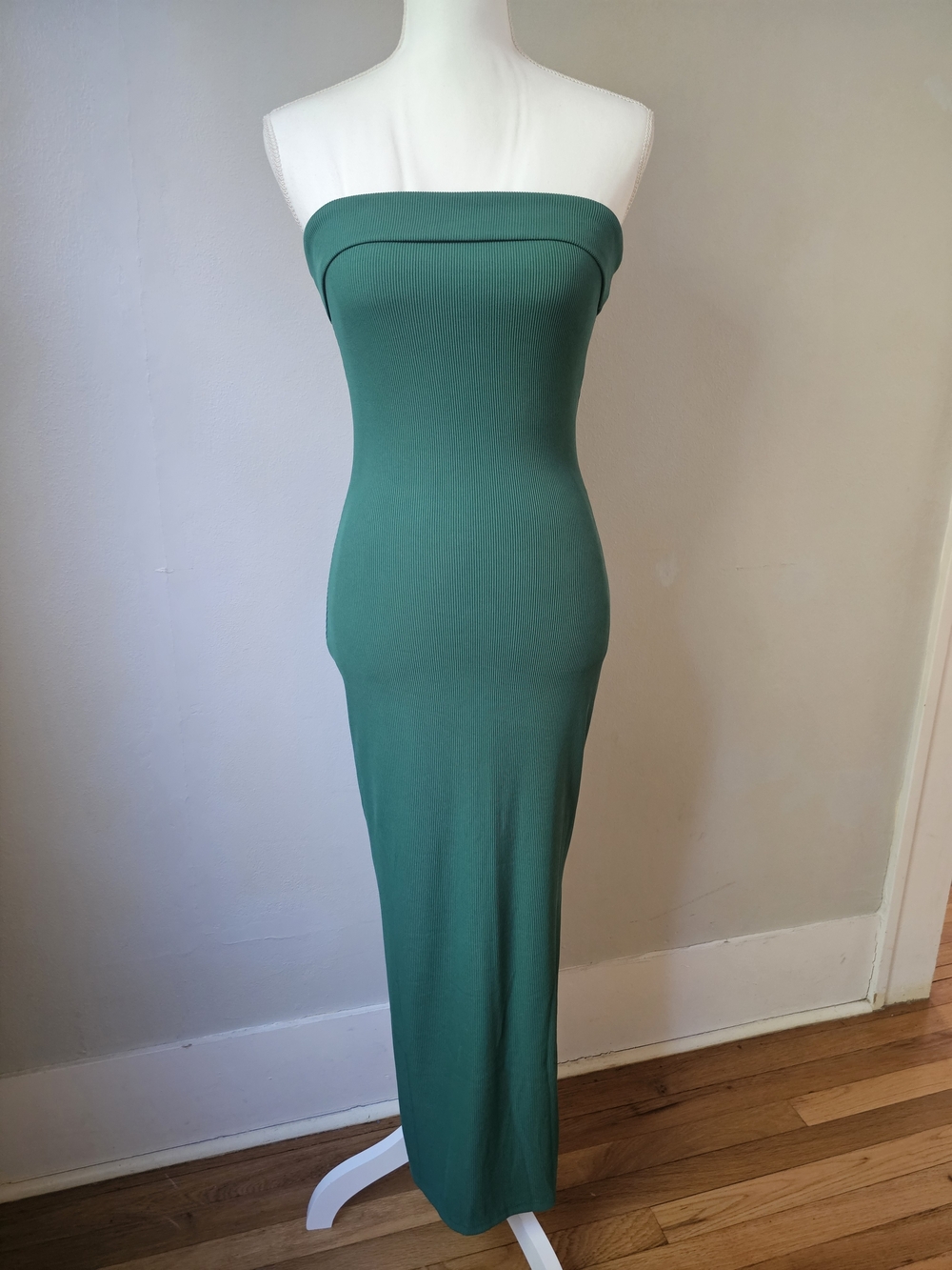 Strapless Maxi Dress in Rich Green